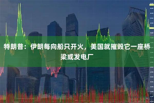 特朗普：伊朗每向船只开火，美国就摧毁它一座桥梁或发电厂